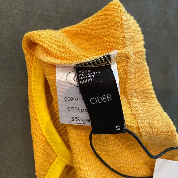 NWT Cider Solid Texture Tank Top & Slit Skirt Set - Picture 3 of 11